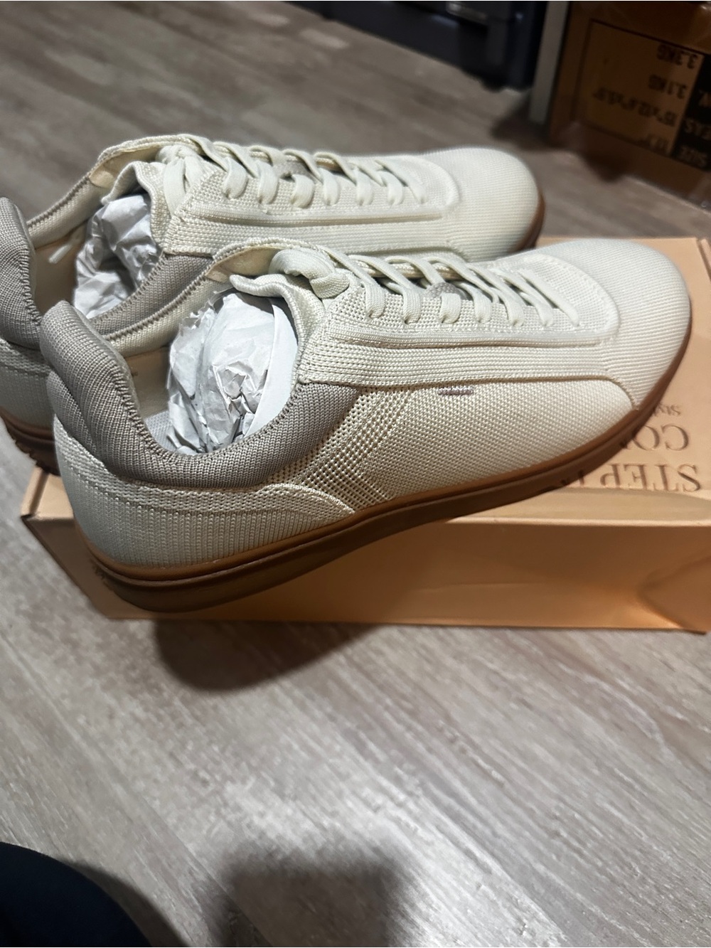 VIVAIA V-Prime Beige Water Repellent Knit Sneakers | Women’s US 11 (EU 42) | NWT - Picture 3 of 8